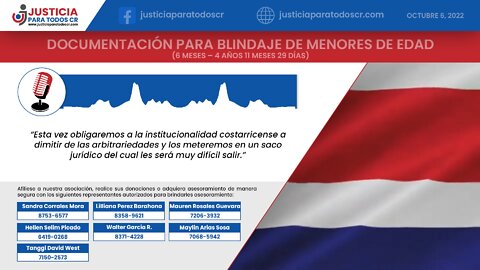 Documentación para blindaje de menores de edad - (6 meses – 4 años 11 meses 29 días)