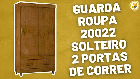 Guarda Roupa 20022 Solteiro 2 Portas de Correr Araplac