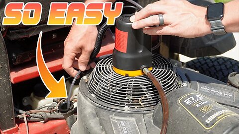The EASY and FAST Mower Oil Change: Oil Pump Extractor