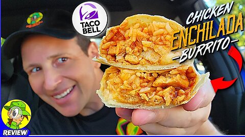 Taco Bell® CHICKEN ENCHILADA BURRITO Review 🌮🔔🐔🌯 Is It Worth $2.00?! 🤔 Peep THIS Out! 🕵️‍♂️