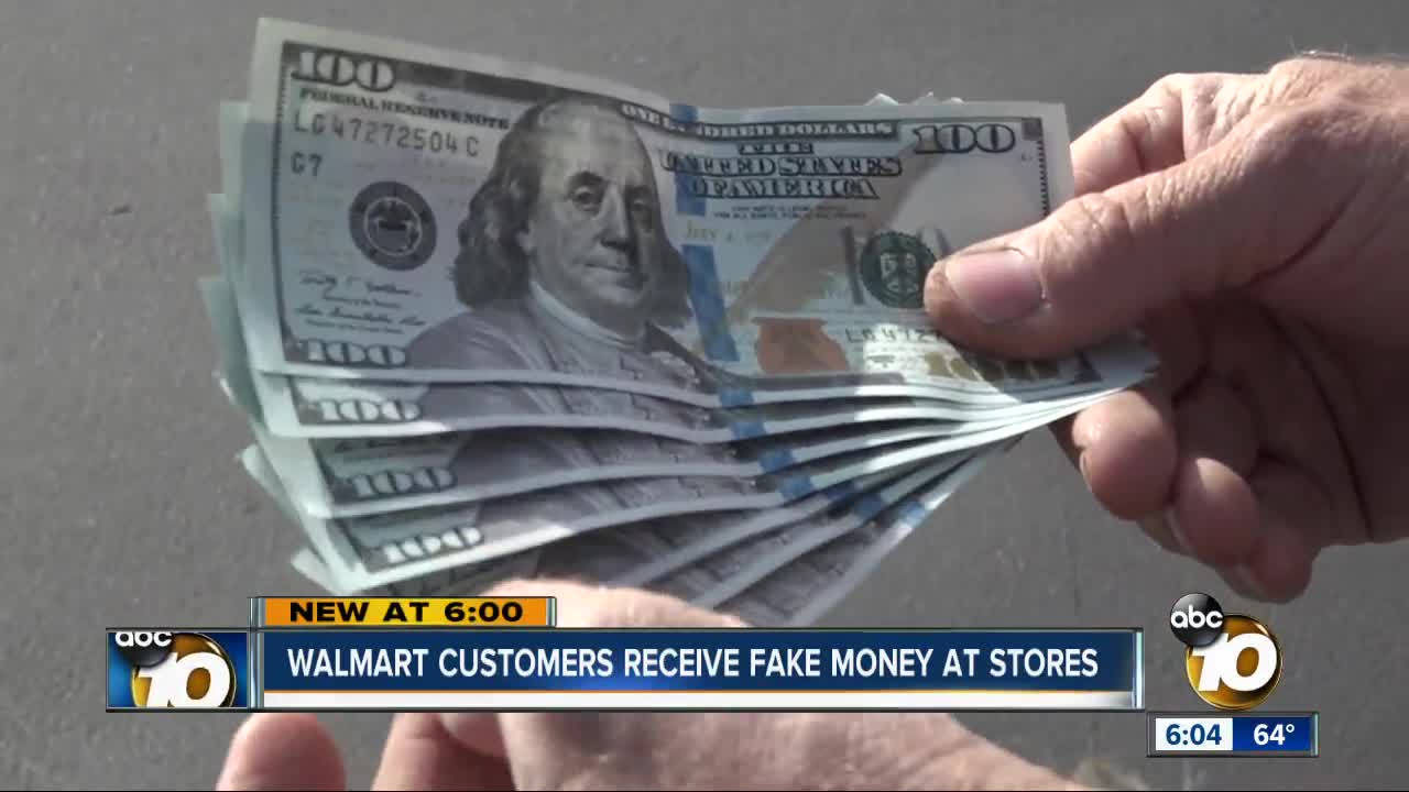 Walmart customers: We received fake $100 bills at store