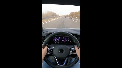 VW GOLF 8 GTE Acceleration on Autobahn 245HP