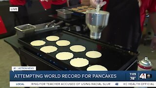 Blue Springs Hy-Vee attempts world record for pancakes