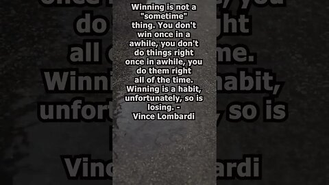 Vince Lombardi Quote of the day that can help you in your daily life