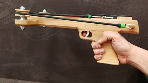 How to Make a Slingshot Crossbow Pistol
