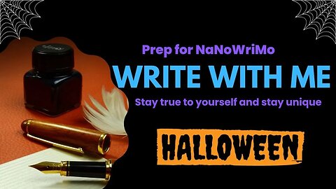 Write with me prep for NaNoWriMo