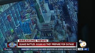 Surveillance video shows Julian earthquake