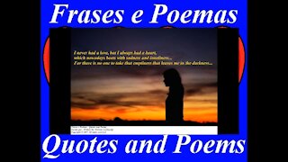 I never had a love, but had a heart that beats with sadness... [Quotes and Poems]