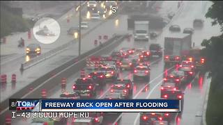 Flooding causes traffic nightmare on I-43 near Good Hope Road