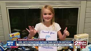 Girl asks for charitable donations to local nonprofits rather than gifts on her birthdays