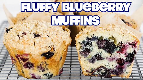 THE BEST Homemade Fresh Blueberry Muffins Recipe