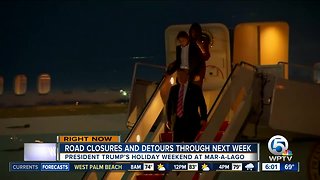 President Trump set to arrive at PBIA Tuesday evening for Thanksgiving