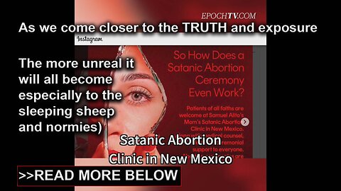 Disturbing post explaining Satanic Abortion Ceremony - As we come closer to the TRUTH and exposure