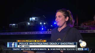 San Diego Police investigate homicide in the Mount Hope neighborhood