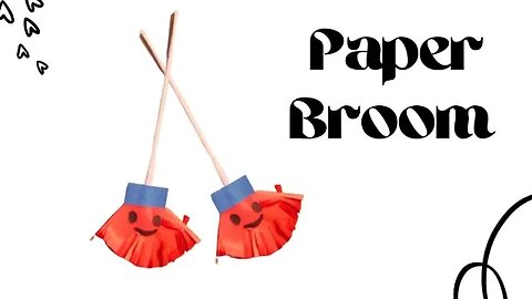 Cute Little Paper Broom | Paper Broom | DIY Paper Crafts | Eira's Tube