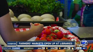 Farmer's Markets open at 2 libraries