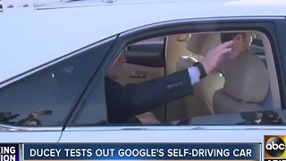 Gov. Ducey gets test-drive in self-driving car