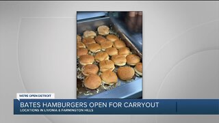 Bates Hamburgers open for carryout