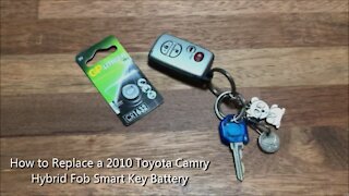 How to Replace a 2010 Toyota Camry Hybrid Fob Smart Key Battery