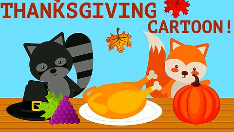 Thanksgiving Cartoon - Kids Cartoon - Turkey Cartoon