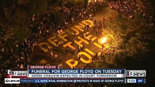 George Floyd funeral set for Tuesday, officer expected in court Monday