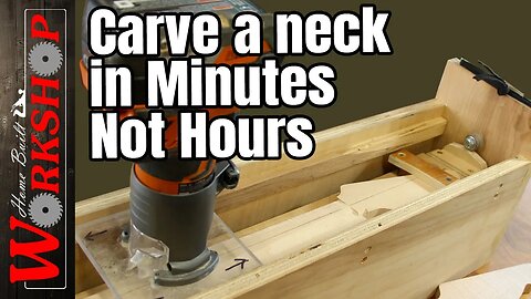 How to Quickly Carve a Guitar Neck | Building the Temple Guitars Router Jig