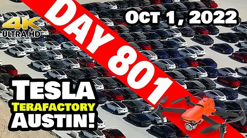 Q4 STARTS STRONG AT GIGA TEXAS! - Tesla Gigafactory Austin 4K Day 801 - 10/1/221 -Tesla Terafactory