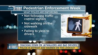 Michigan State Police cracking down on jaywalkers, bad drivers