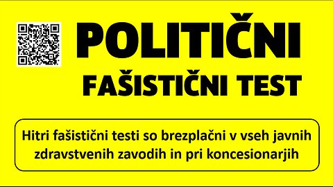 POLITIČNI FAŠISTIČNI TEST - Mag. Mihael Bellis