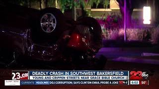 One killed in southwest Bakersfield crash