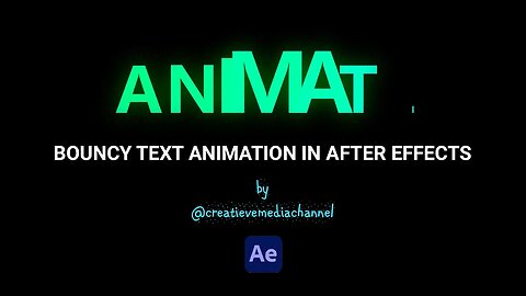 Creating A Bouncy Text Animation in After Effects | Bouncy Title Animation