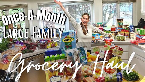 Grocery Haul For My Large Family | Prepper Pantry Stock Up Haul | Building a Years Food Supply