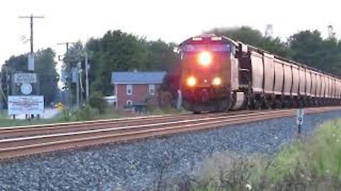 CSX Manifest Mixed Freight Train with DPU from Bascom, Ohio August 31, 2020