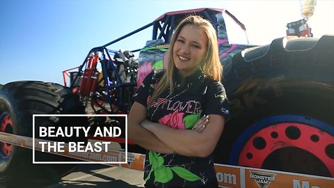 Queen of the tracks: World's youngest monster trucker
