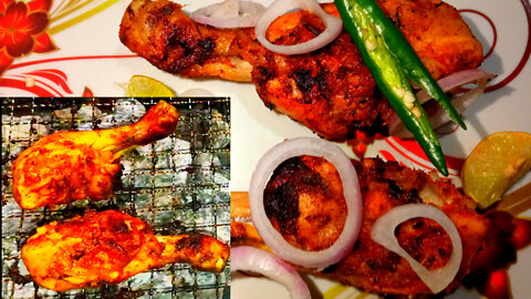chicken leg || Nonveg food || Roasted chicken leg || Hungry Ghaziabadi