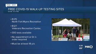 Free COVID-19 walk-up testing sites