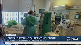 CDC shortening quarantine length