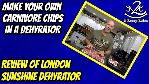 How to make Carnivore Chips in a Dehydrator | Review of London Sunshine 10 tray Dehydrator