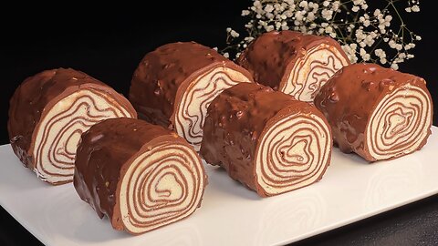 NEW chocolate rolls for the new year! Delicious dessert, no baking!