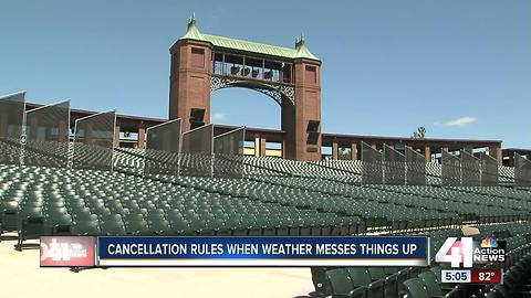 Weekend concerts cancelled due to severe weather