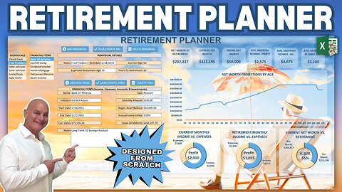Learn How To Create Your Own Retirement Planner In Excel From Scratch + Free Template
