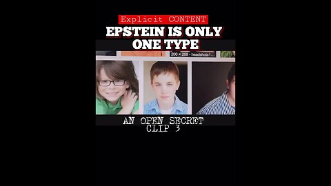 JEFFERY EPSTEIN Is Only ONE TYPE: open secret
