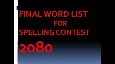 #Final Word List ll Secondary Level Spelling ll Spelling Contest 2080 (2023) JEBS @aaresthapa