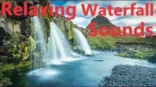 Relaxing Waterfall Visual & Sounds for Instant Sleep – Water White Noise to Fall Asleep Fast & Stay