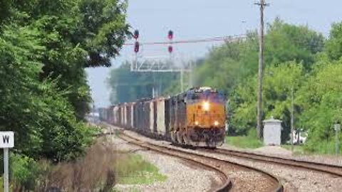 CSX Q635 Trash Train from Marion, Ohio August 22, 2021