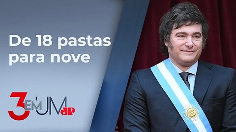Javier Milei reduz ministérios pela metade em primeiro decreto na Argentina