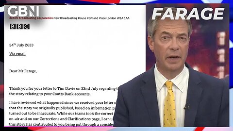 Nigel Farage reveals the BBC's full letter of apology: 'BBC apologies are very very rare'