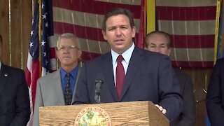 Florida Gov. Ron DeSantis speaks in Ponte Vedra Beach