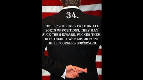 Deception Tip 34 - Liars Lips - How To Read Body Language
