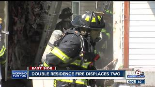 Two displaced after a Indianapolis house fire